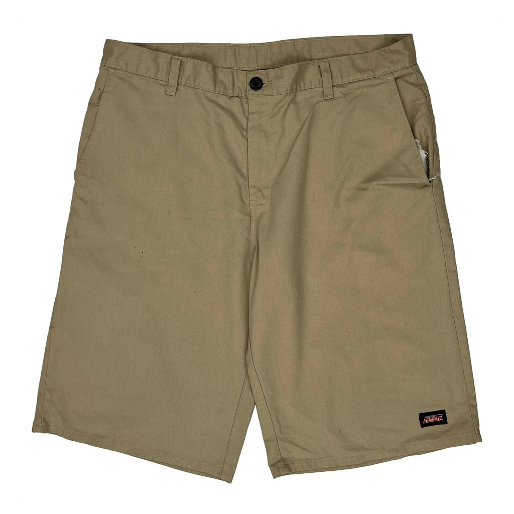 Dickies Baggy Chino Shorts - 36W 10L Khaki Cotton - Image 2