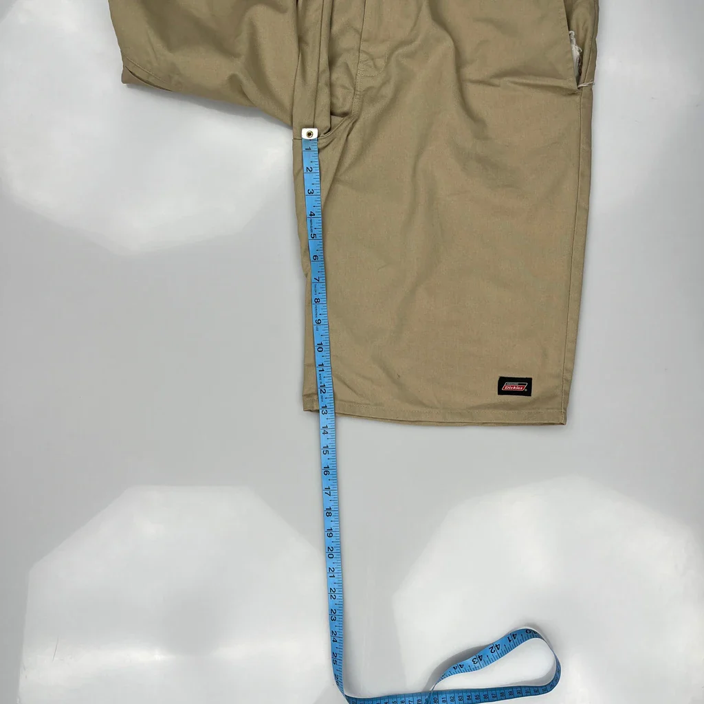 Dickies Baggy Chino Shorts - 36W 10L Khaki Cotton - Image 5