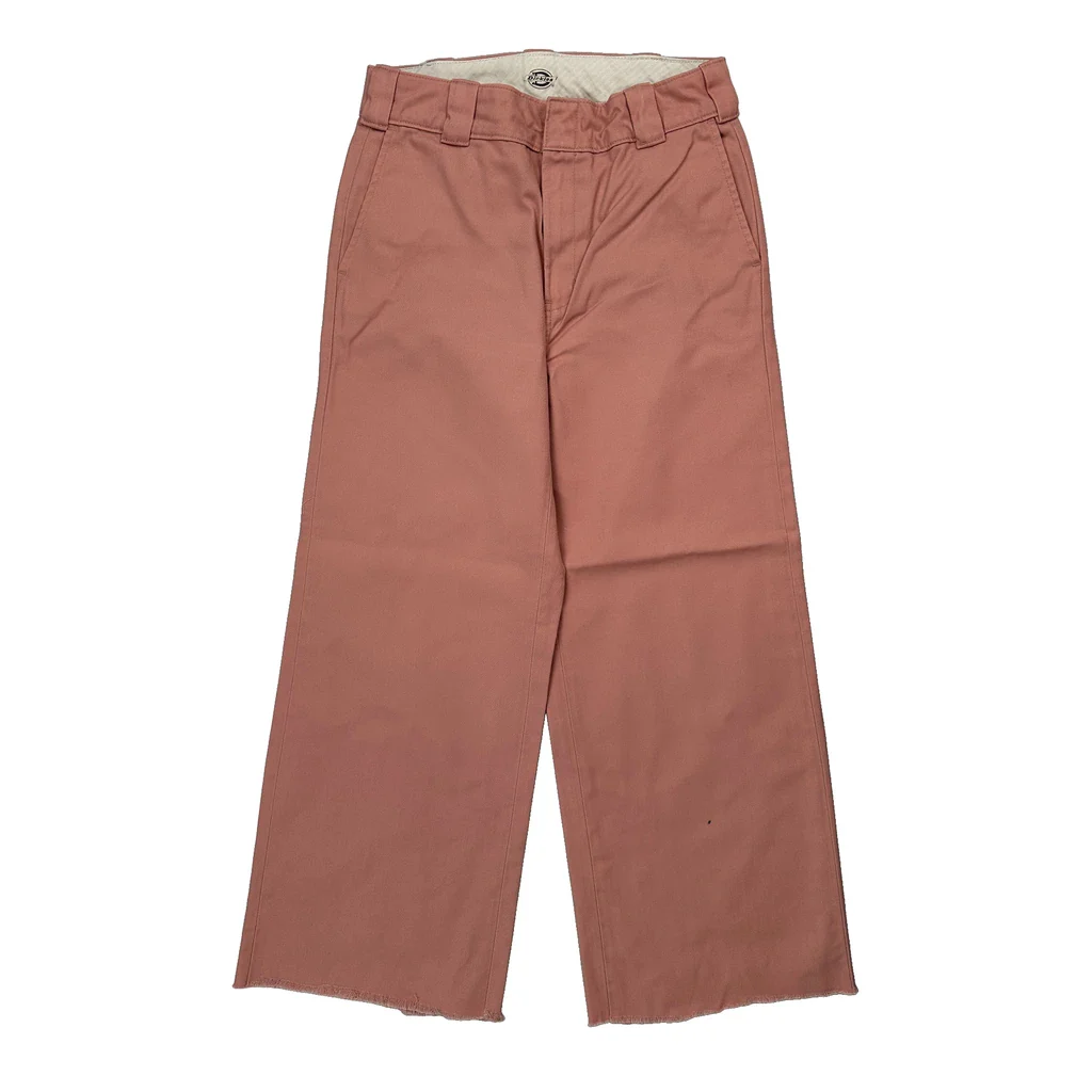 Dickies Wide Leg Chinos - 28W UK 8 Pink Cotton - Image 2