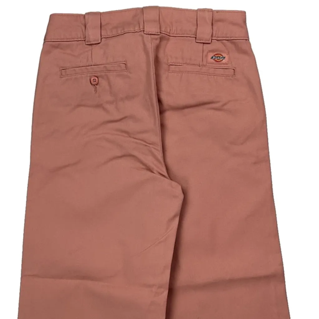 Dickies Wide Leg Chinos - 28W UK 8 Pink Cotton - Image 7