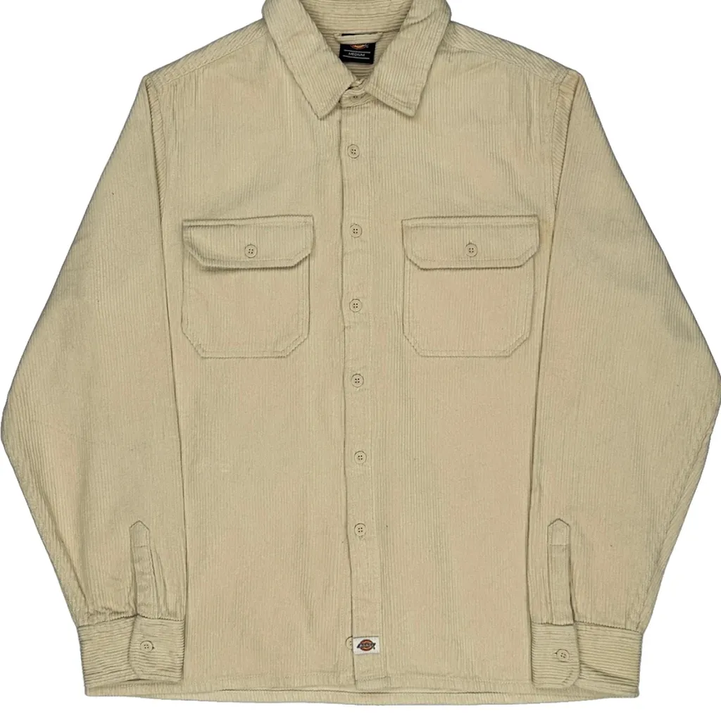 Dickies Cord Shirt - Medium Beige Corduroy - Image 4