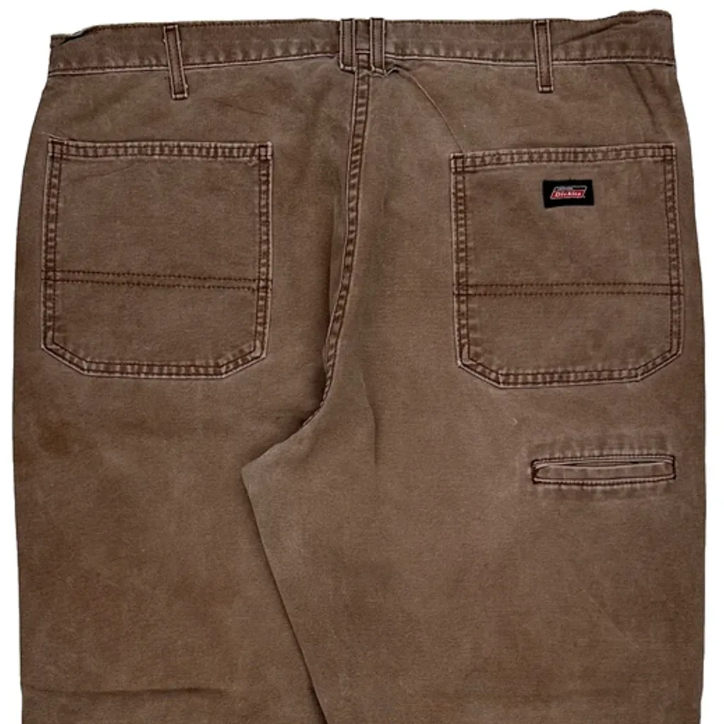 Dickies Cord Trousers - 38″ Waist Brown Cotton - Image 8
