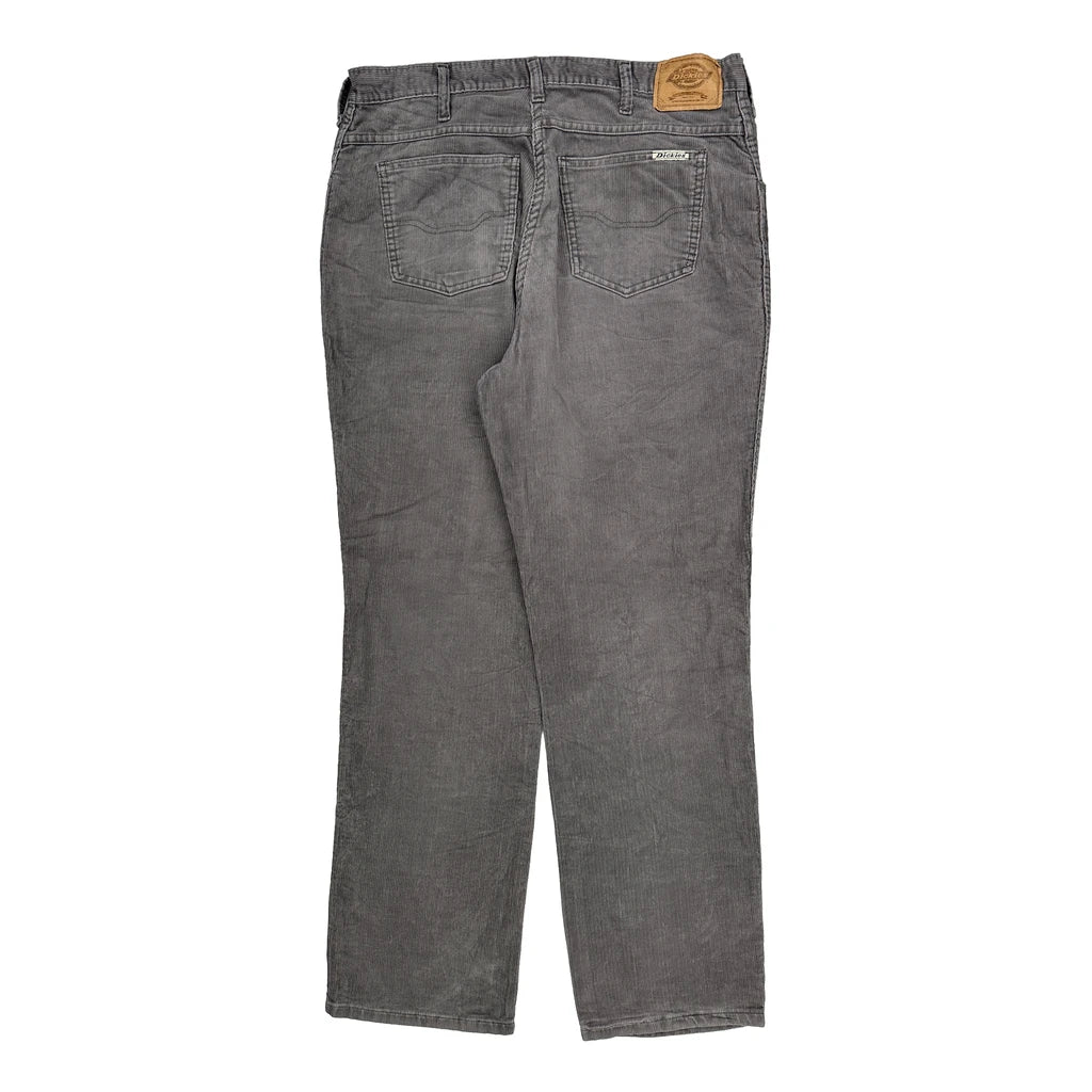 Dickies Cord Trousers - 36″ Waist Grey Corduroy