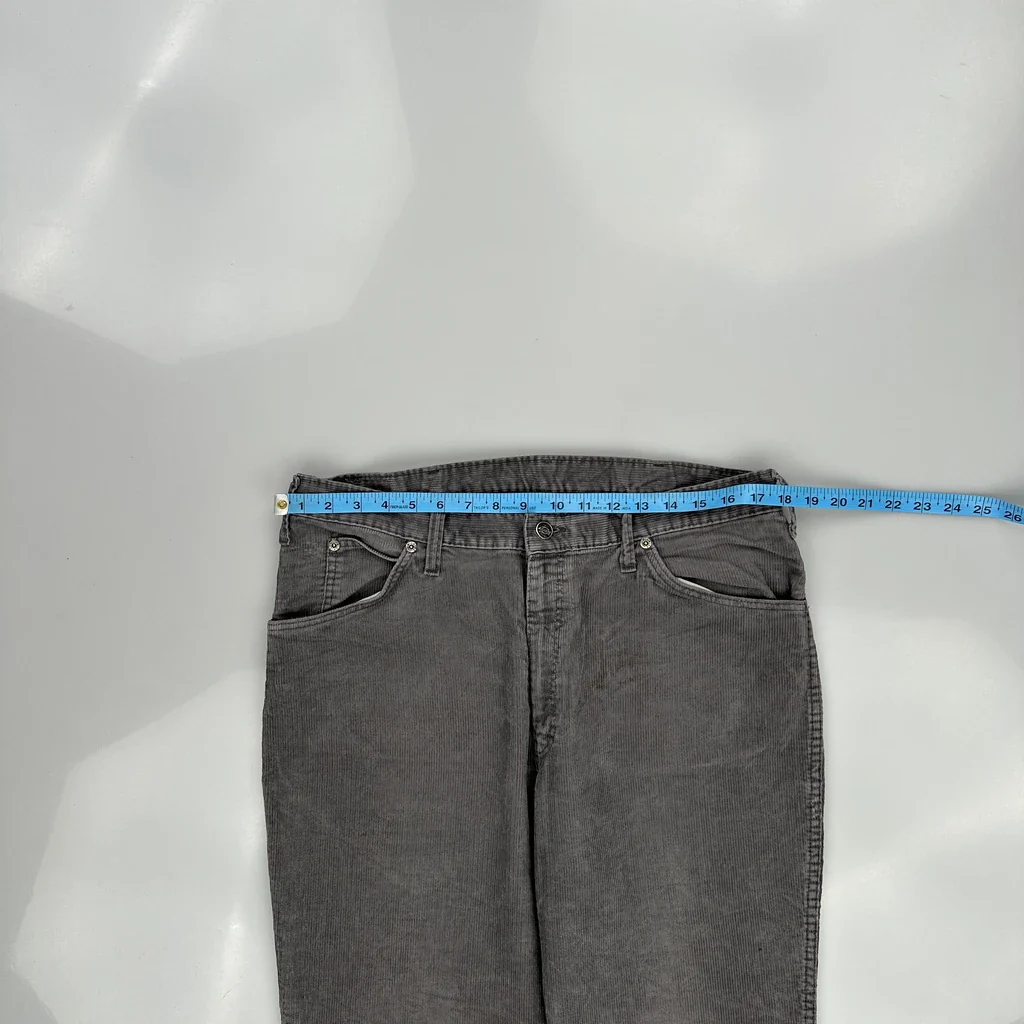 Dickies Cord Trousers - 36″ Waist Grey Corduroy - Image 3