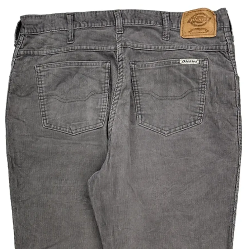 Dickies Cord Trousers - 36″ Waist Grey Corduroy - Image 6