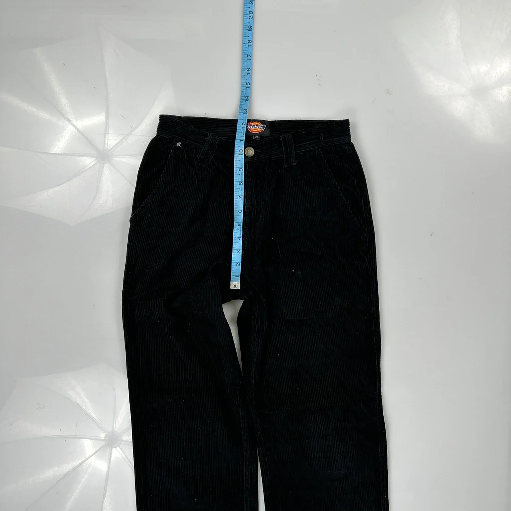 Dickies Cord Trousers - 28″ Waist Black Corduroy - Image 4