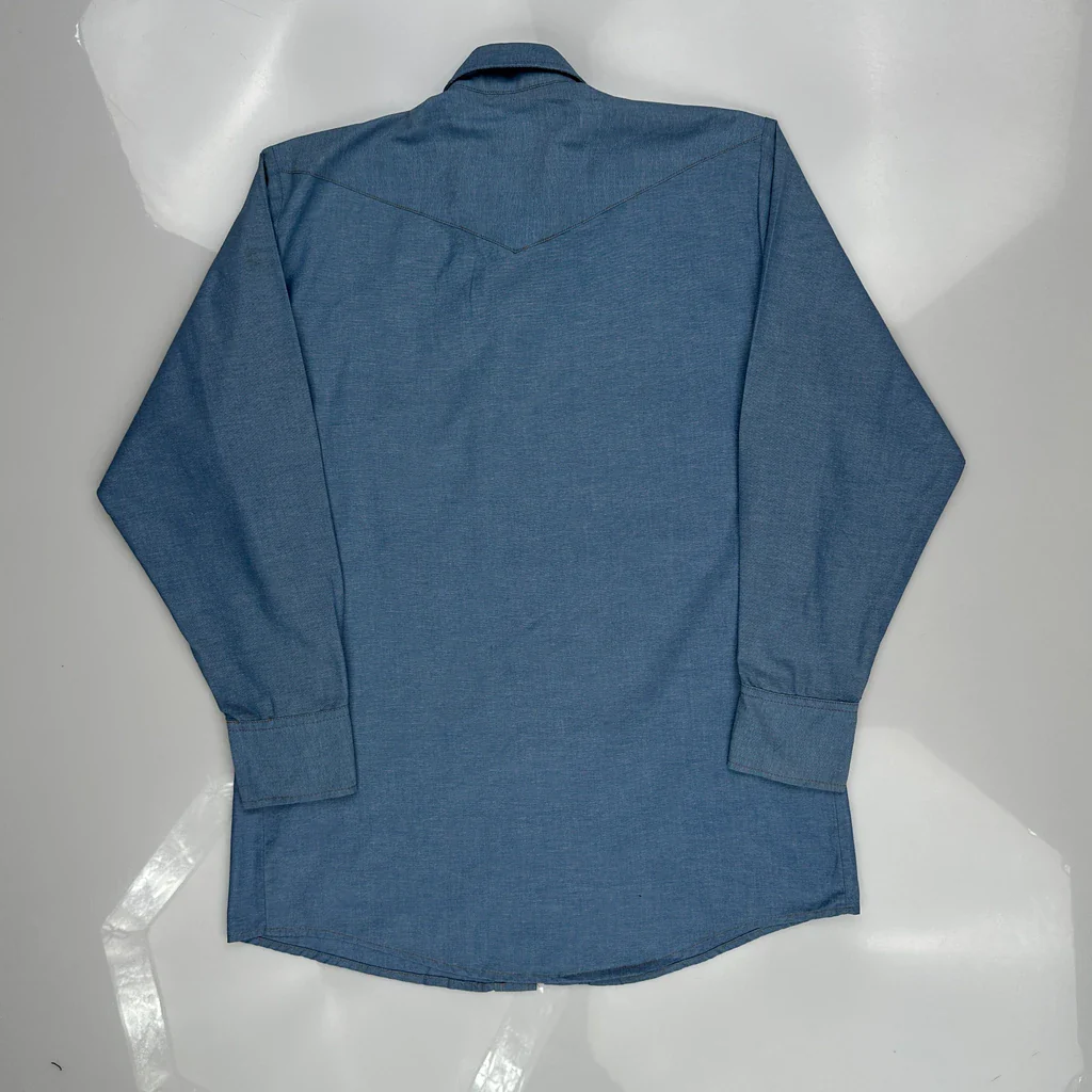 Dickies Denim Shirt - Large Blue Cotton Blend - Image 3