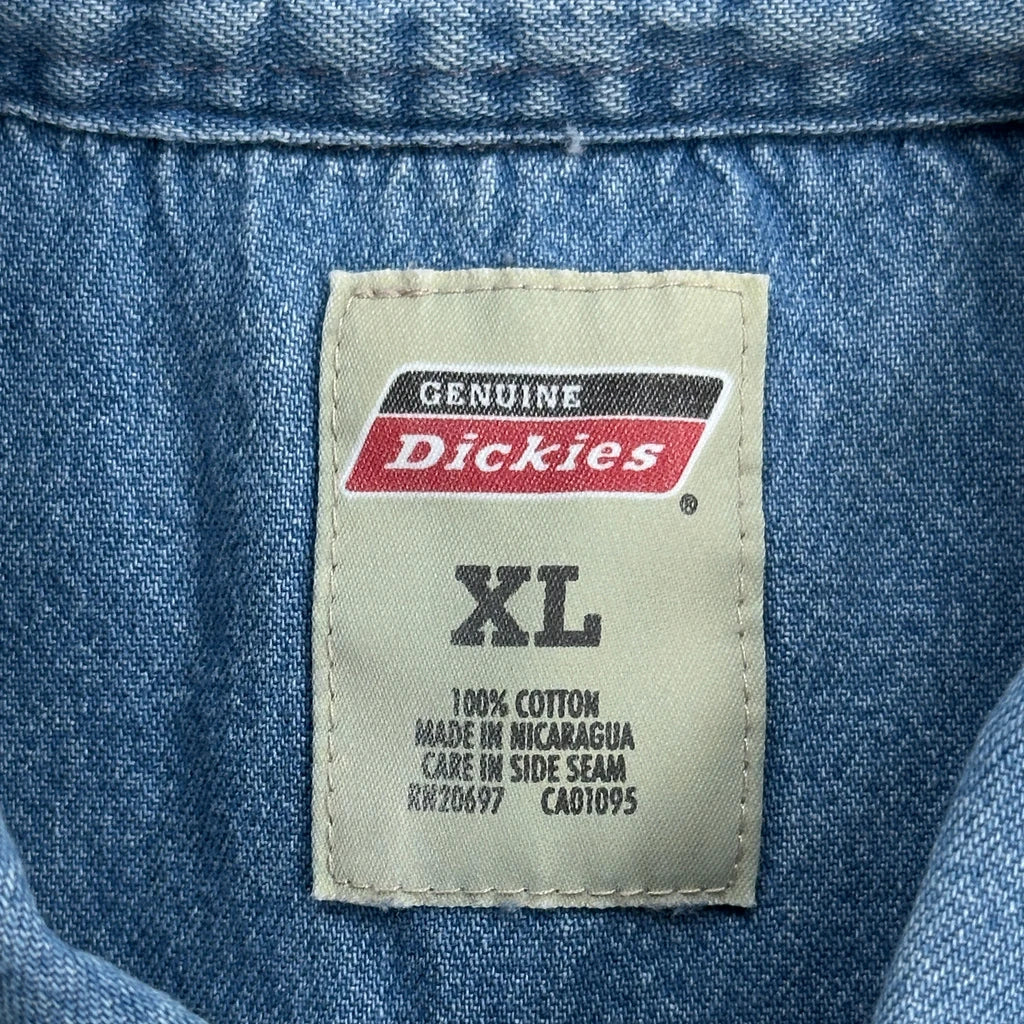 Dickies Denim Shirt - XL Blue Cotton - Image 3