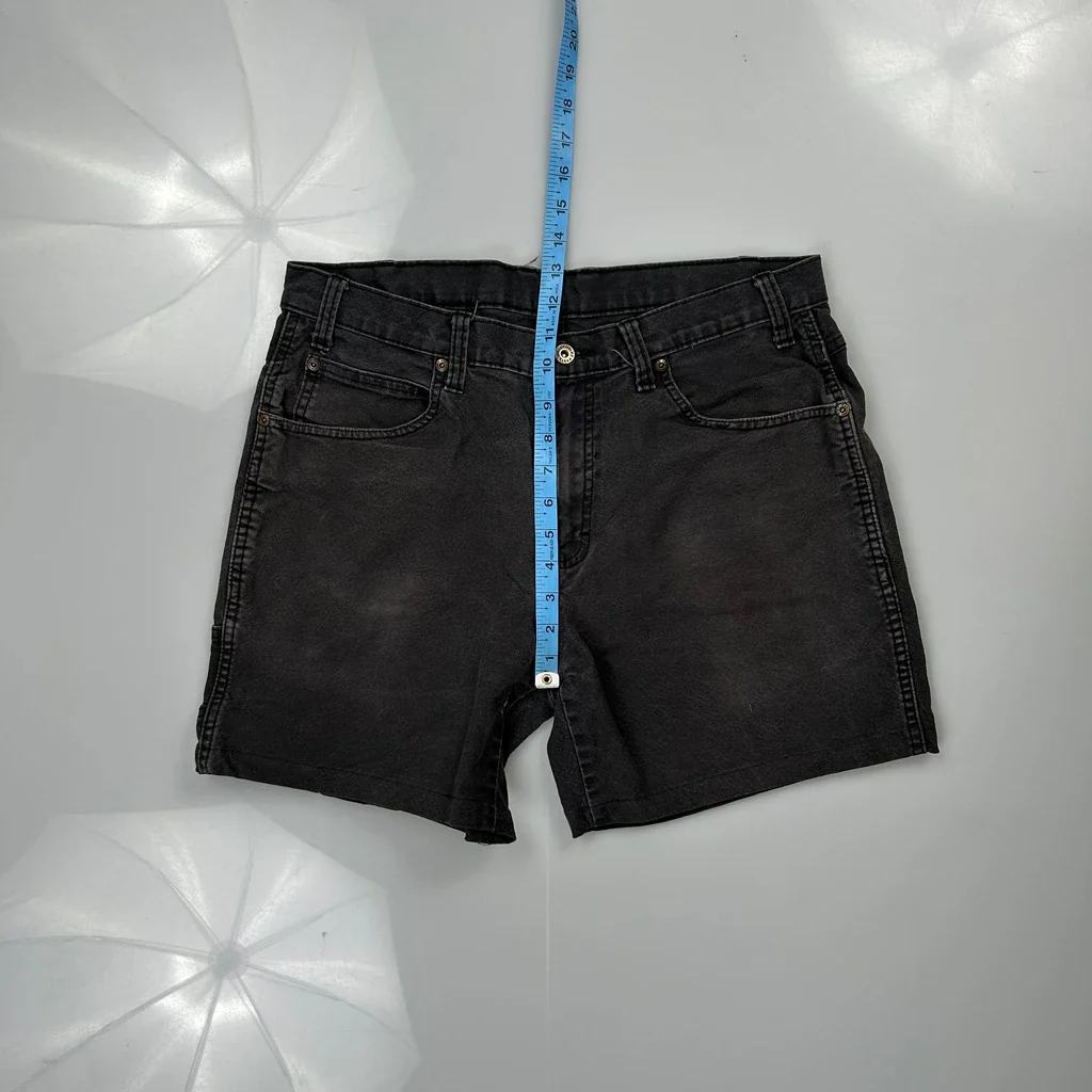Dickies Denim Shorts - 32W 8L Black Cotton - Image 4