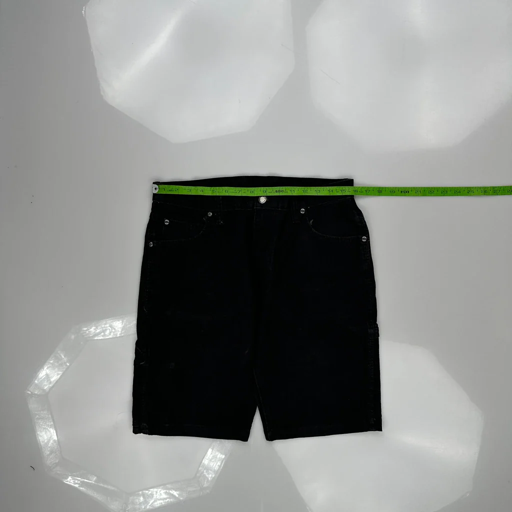 Dickies Denim Shorts - 32W 11L Black Cotton - Image 3