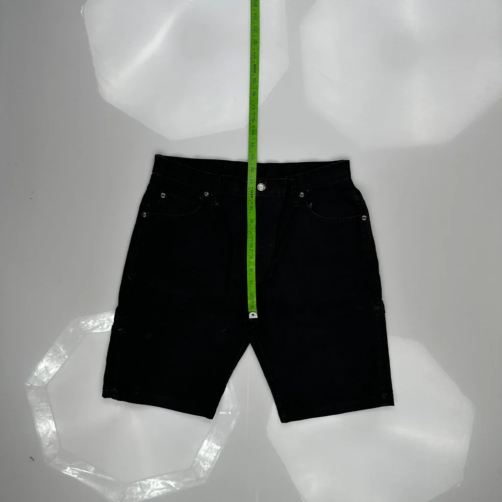 Dickies Denim Shorts - 32W 11L Black Cotton - Image 4