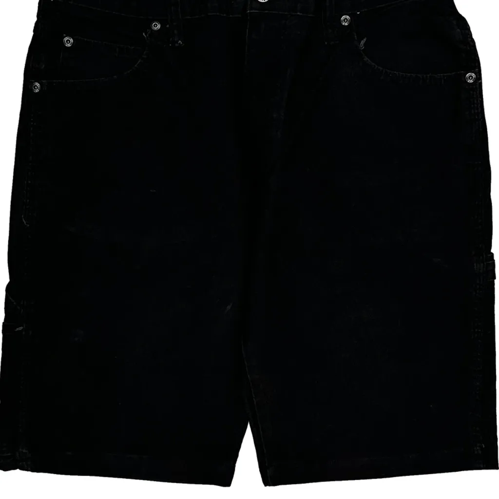 Dickies Denim Shorts - 32W 11L Black Cotton - Image 9