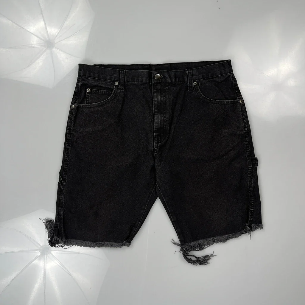 Dickies Denim Shorts - 34W 10L Black Cotton - Image 3