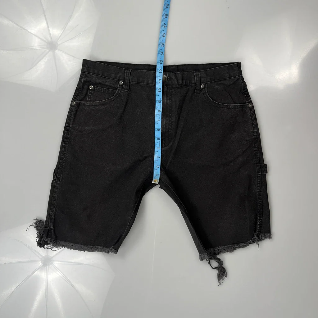 Dickies Denim Shorts - 34W 10L Black Cotton - Image 5