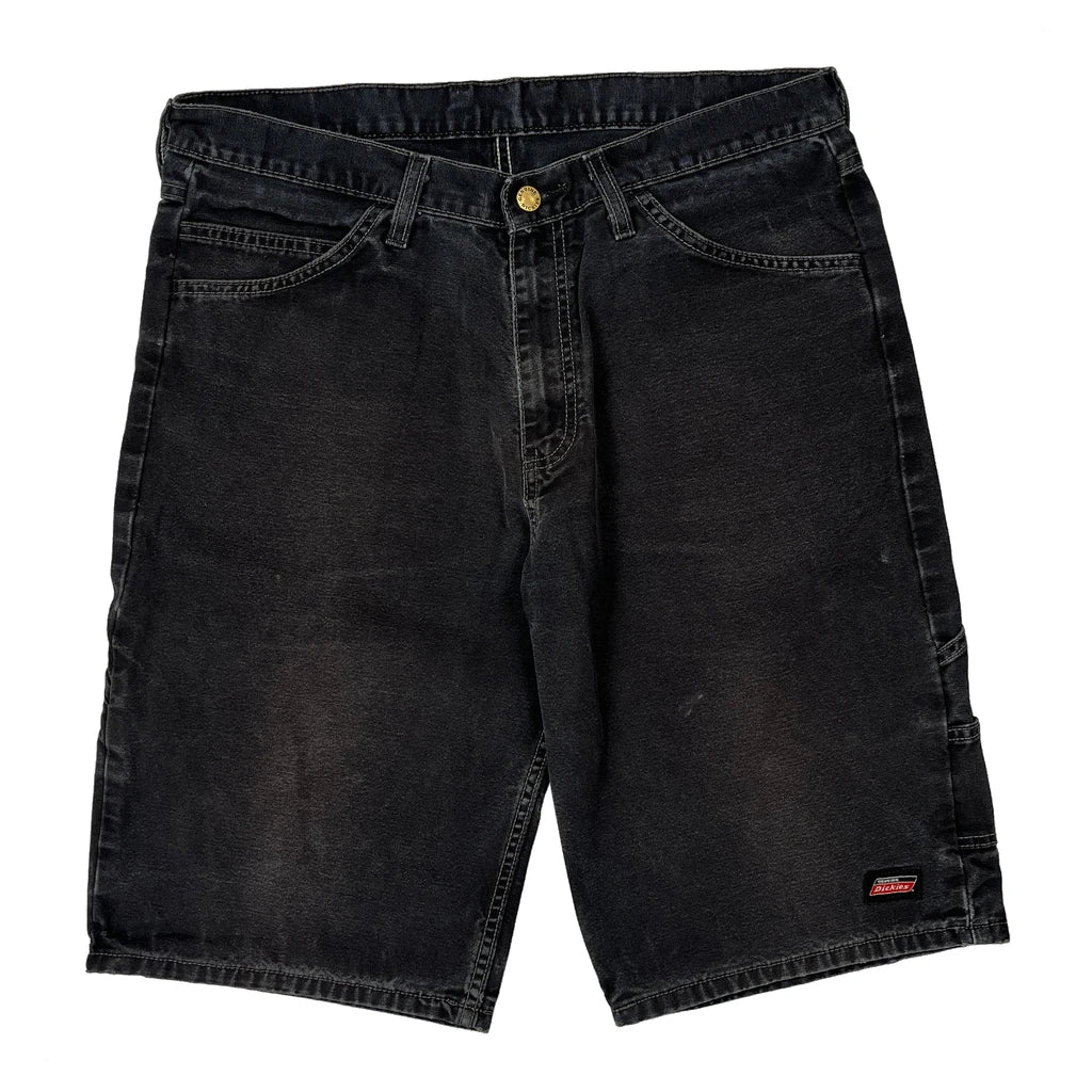 Dickies Denim Shorts - 34W 12L Black Cotton - Image 2