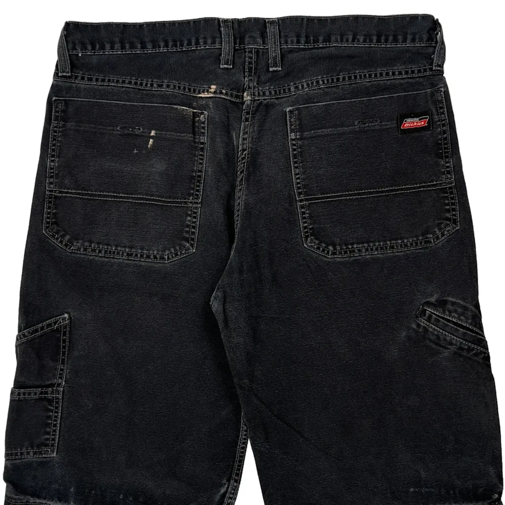 Dickies Denim Shorts - 34W 12L Black Cotton - Image 6