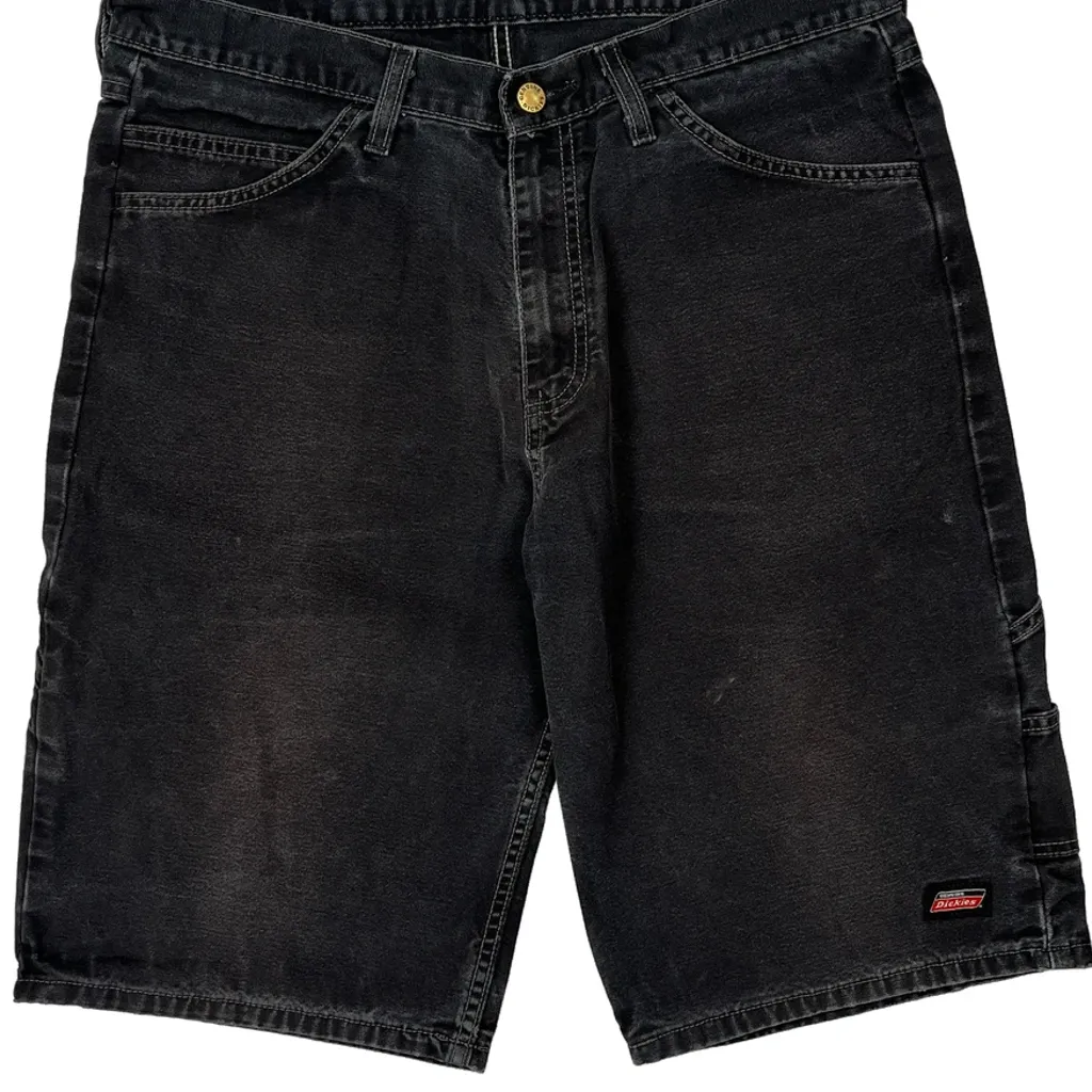 Dickies Denim Shorts - 34W 12L Black Cotton - Image 8