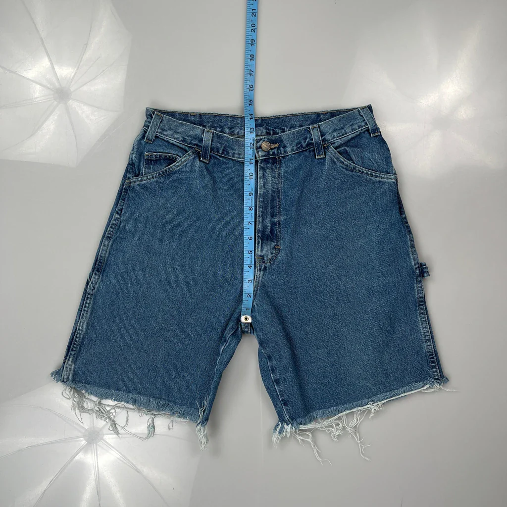 Dickies Denim Shorts - 30W 9L Blue Denim - Image 4