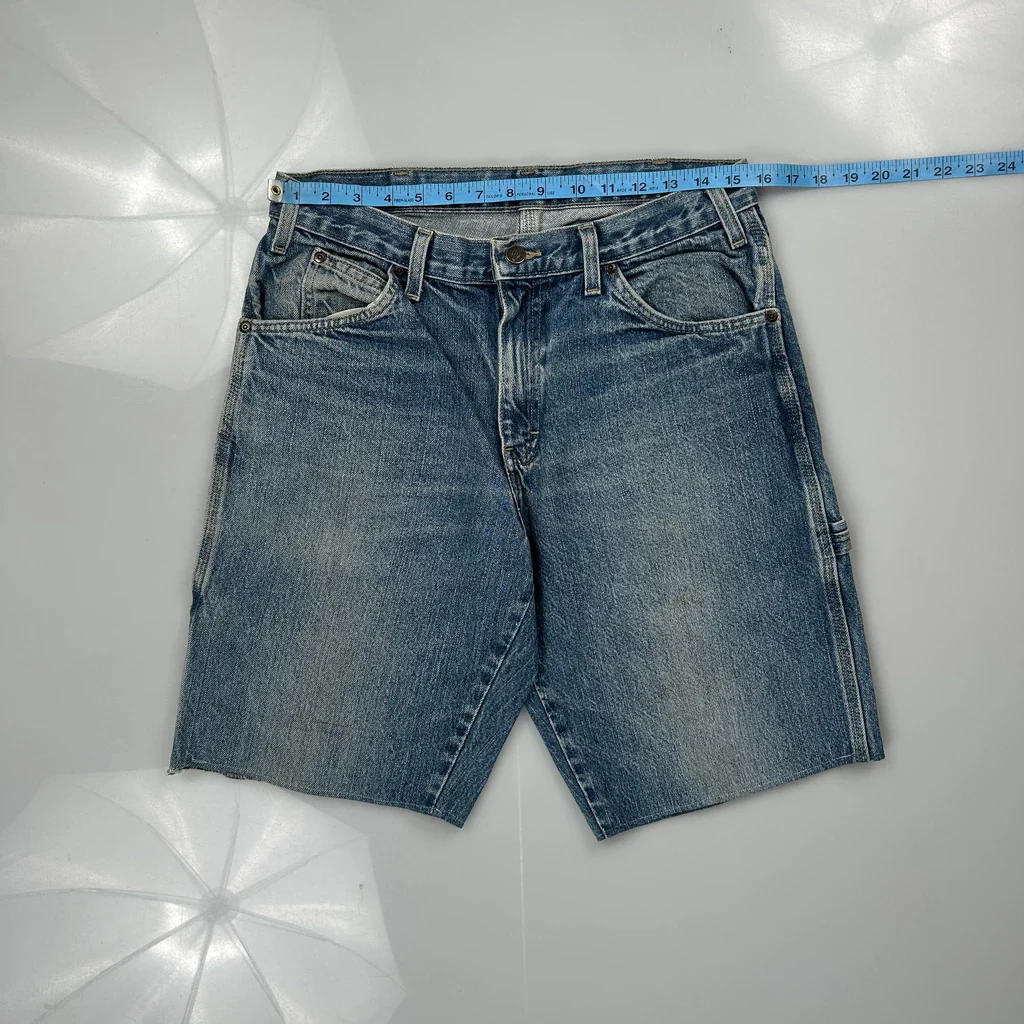 Dickies Denim Shorts - 31W 11L Blue Denim - Image 3