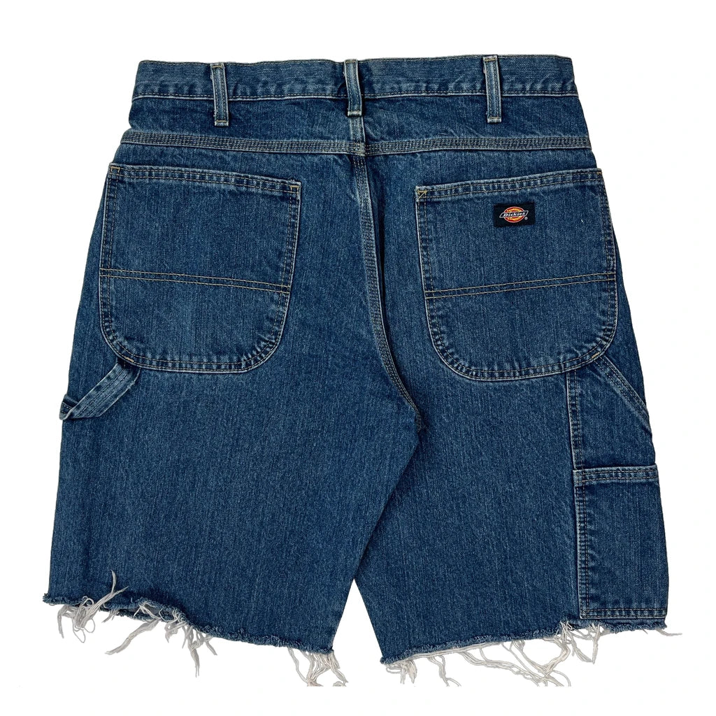 Dickies Denim Shorts - 32W 10L Blue Cotton