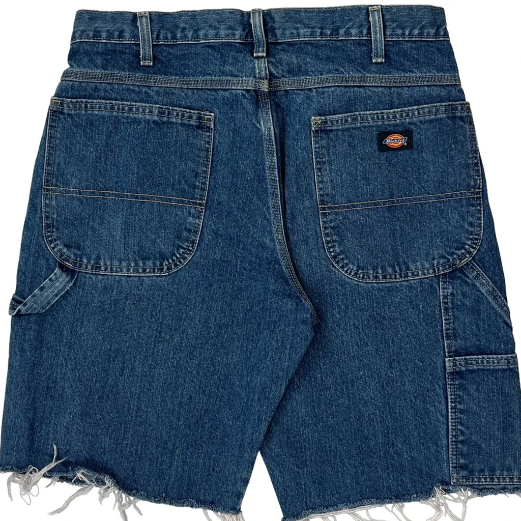Dickies Denim Shorts - 32W 10L Blue Cotton - Image 7