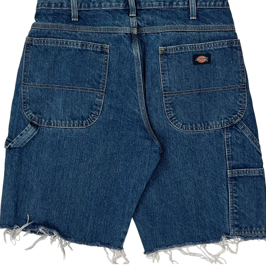 Dickies Denim Shorts - 32W 10L Blue Cotton - Image 8