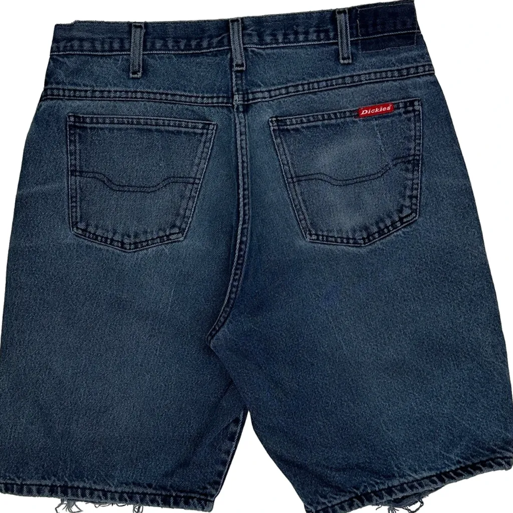 Dickies Denim Shorts - 32W 10L Blue Denim - Image 6