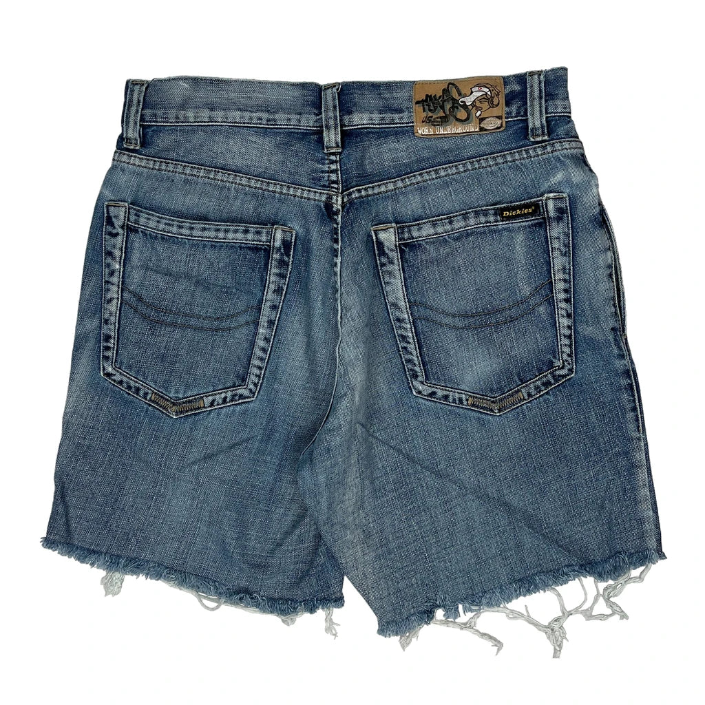 Dickies Denim Shorts - 32W 10L Blue Cotton