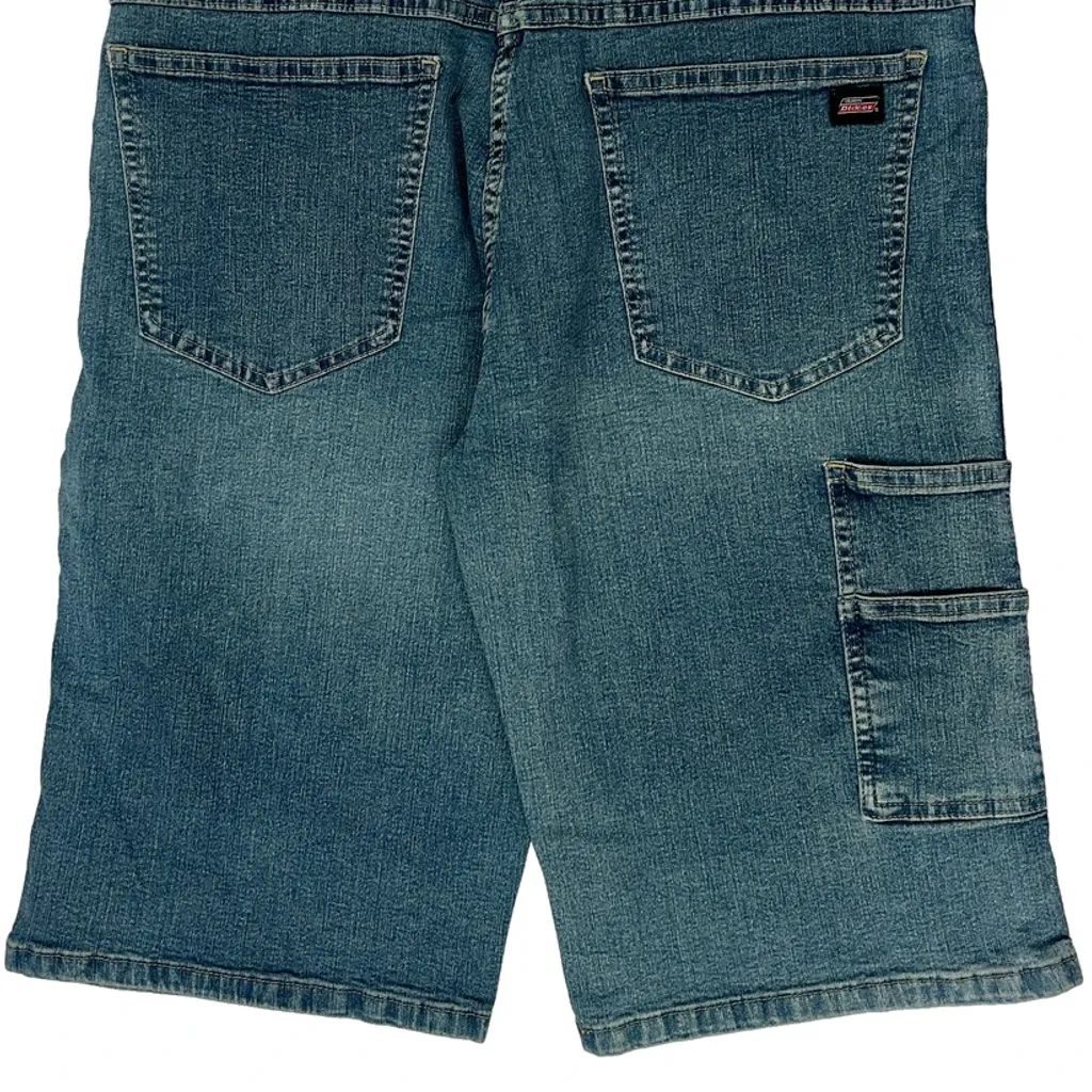 Dickies Denim Shorts - 32W 11L Blue Denim - Image 6