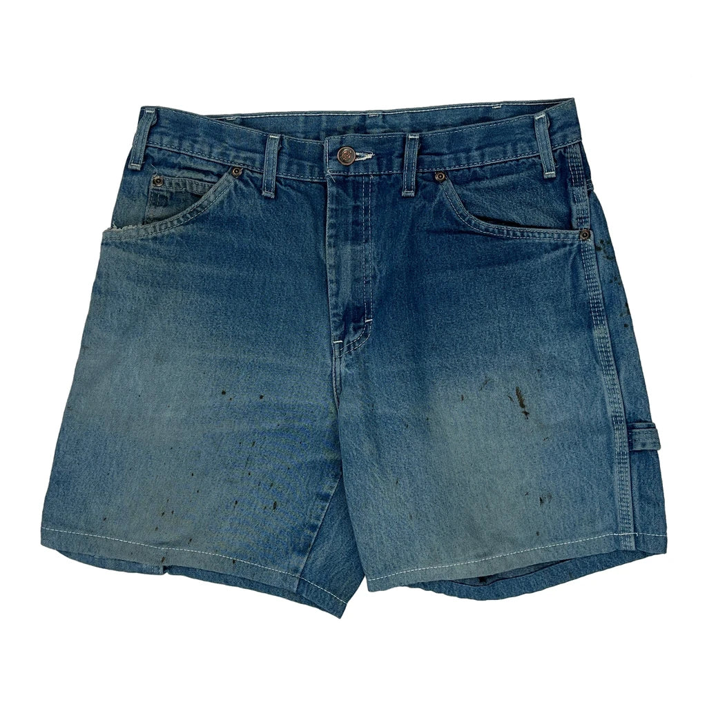 Dickies Faded Denim Shorts - 32W 8L Blue Denim - Image 2