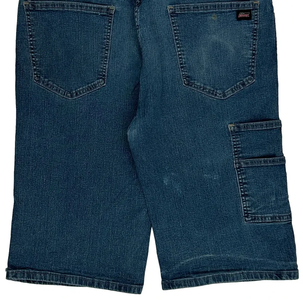 Dickies Denim Shorts - 33W 11L Blue Denim - Image 6