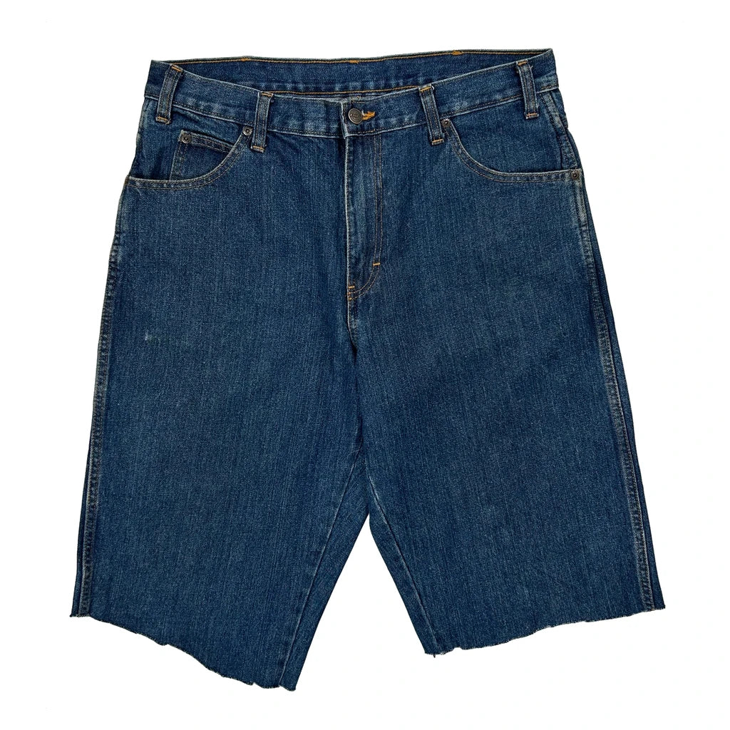 Dickies Denim Shorts - 34W 11L Blue Denim - Image 2