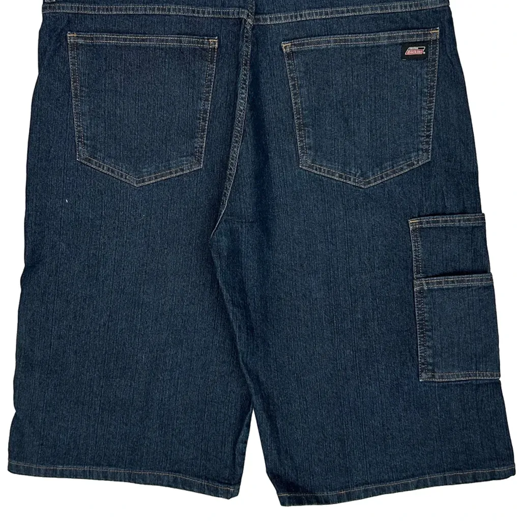 Dickies Denim Shorts - 36W 12L Blue Cotton Blend - Image 8