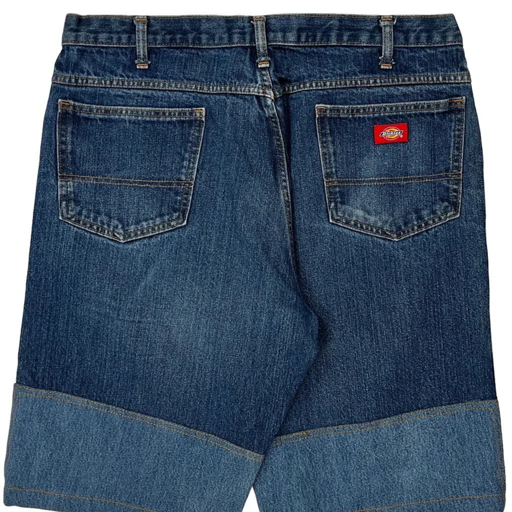 Dickies Denim Shorts - 36W 13L Blue Cotton - Image 7