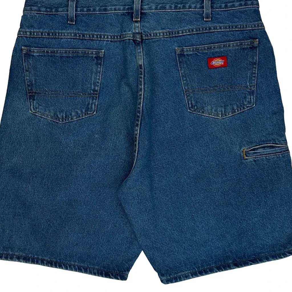 Dickies Denim Shorts - 38W 10L Blue Cotton - Image 7