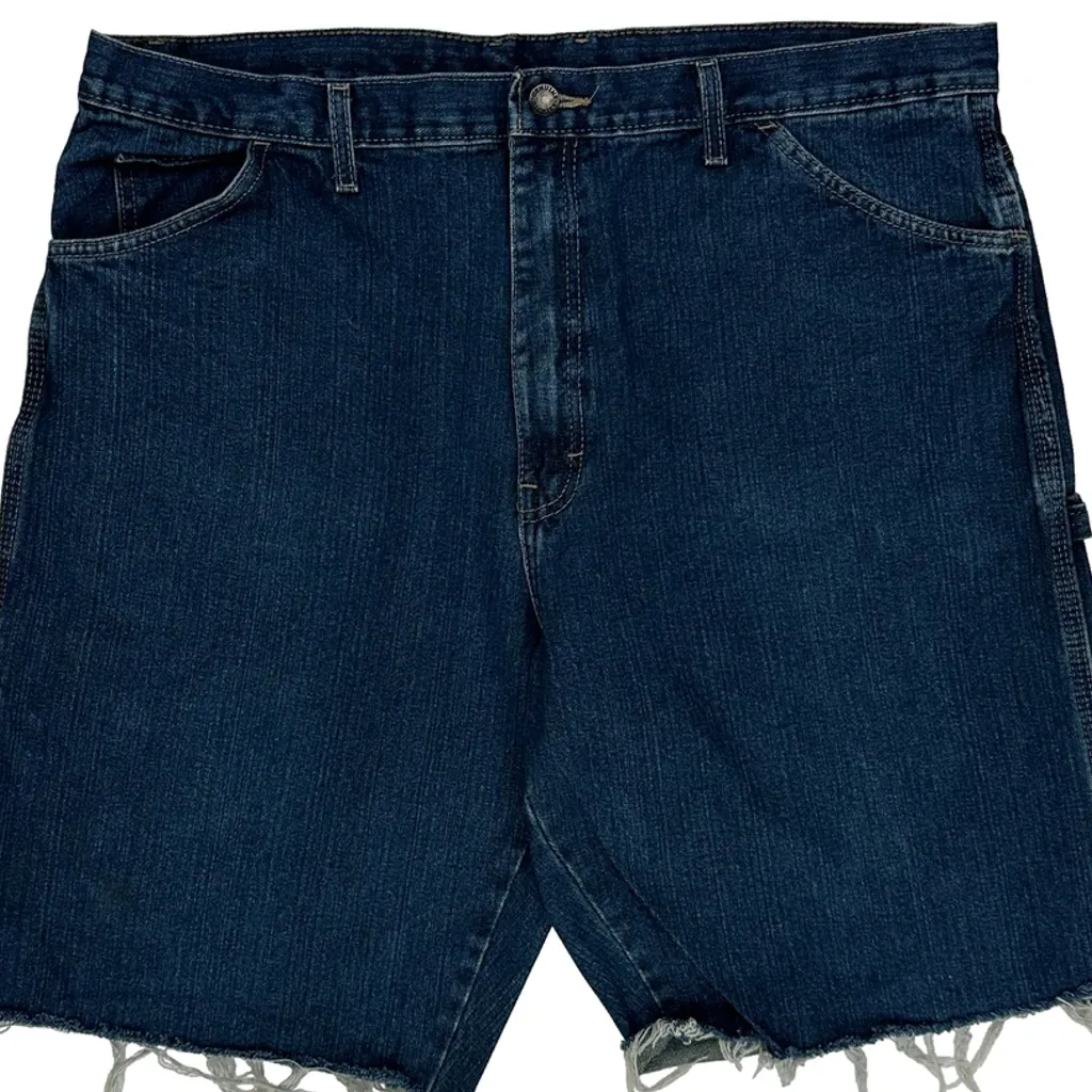 Dickies Denim Shorts - 40W 10L Blue Cotton - Image 9