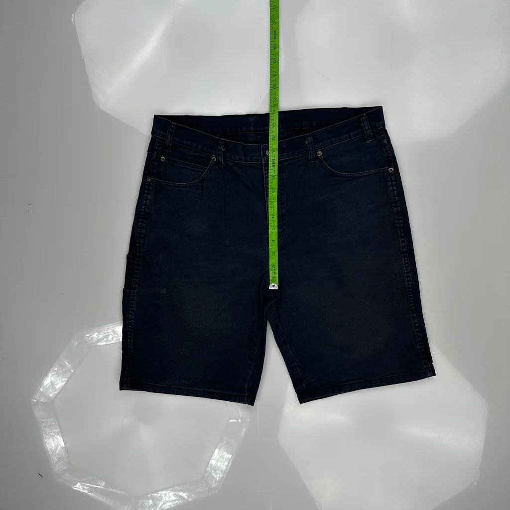 Dickies Denim Shorts - 36W 11L Dark Wash Cotton - Image 4