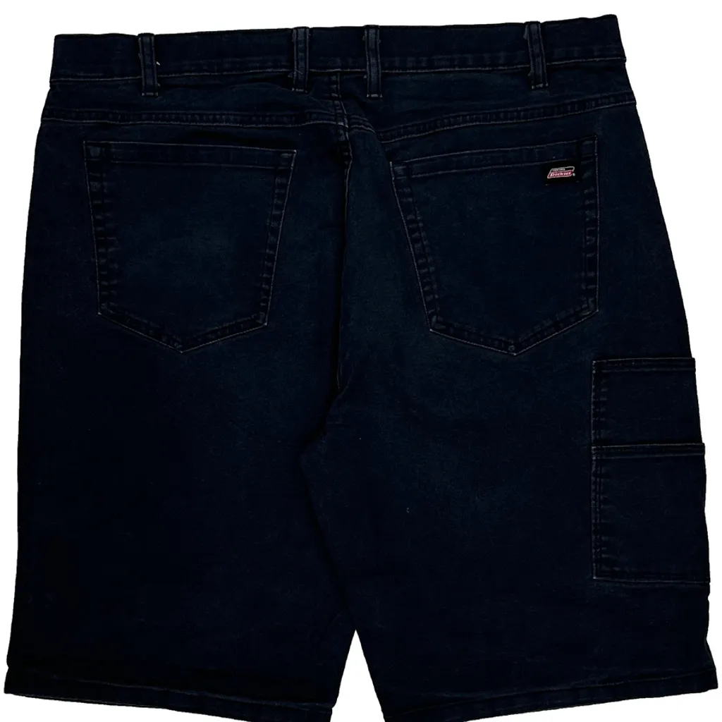 Dickies Denim Shorts - 36W 11L Dark Wash Cotton - Image 7
