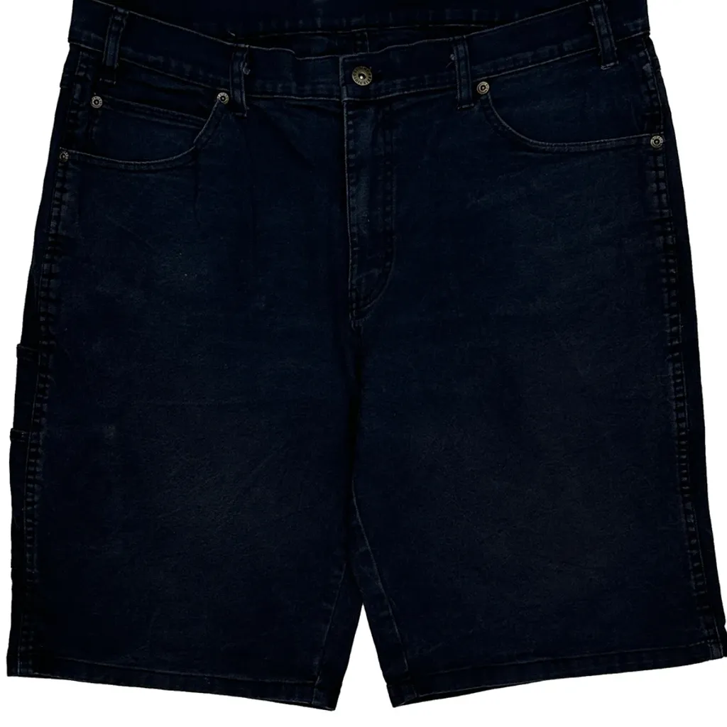 Dickies Denim Shorts - 36W 11L Dark Wash Cotton - Image 9