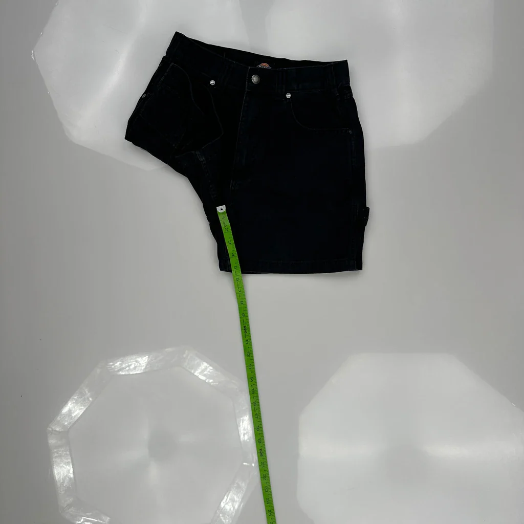 Dickies Denim Shorts - 27W UK 8 Black Cotton - Image 5