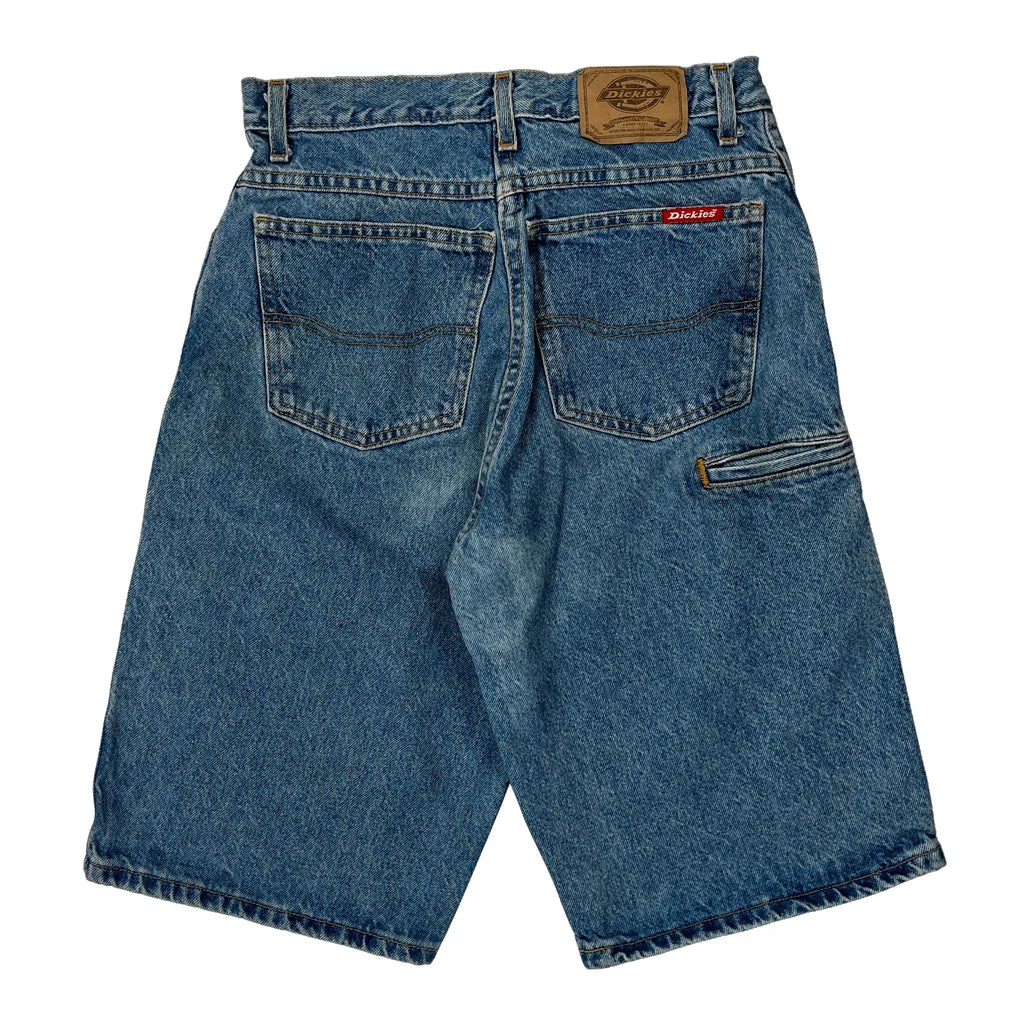 Dickies Denim Shorts - 28W UK 10 Blue Denim
