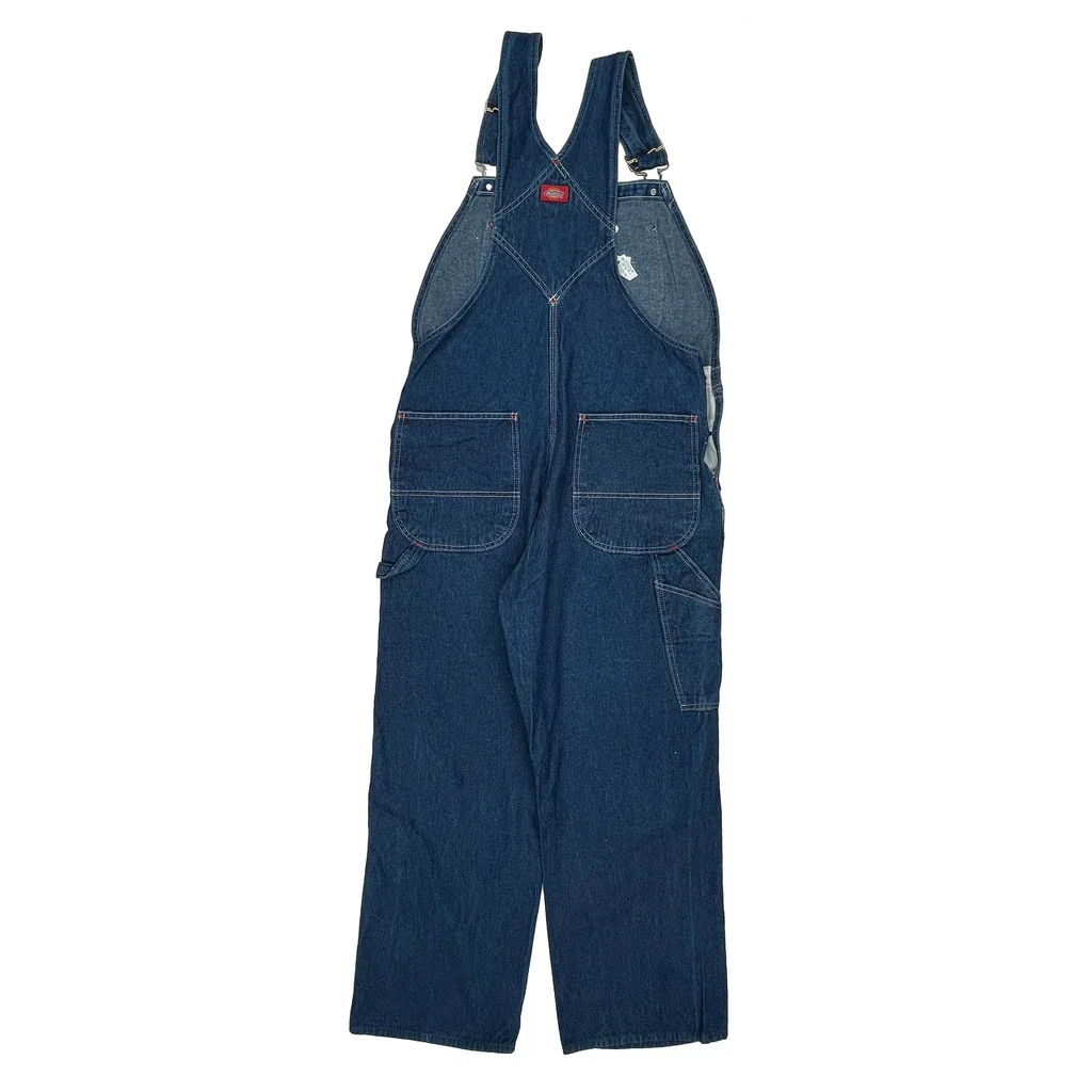 Dickies Dungarees - 36W 34L Blue Cotton