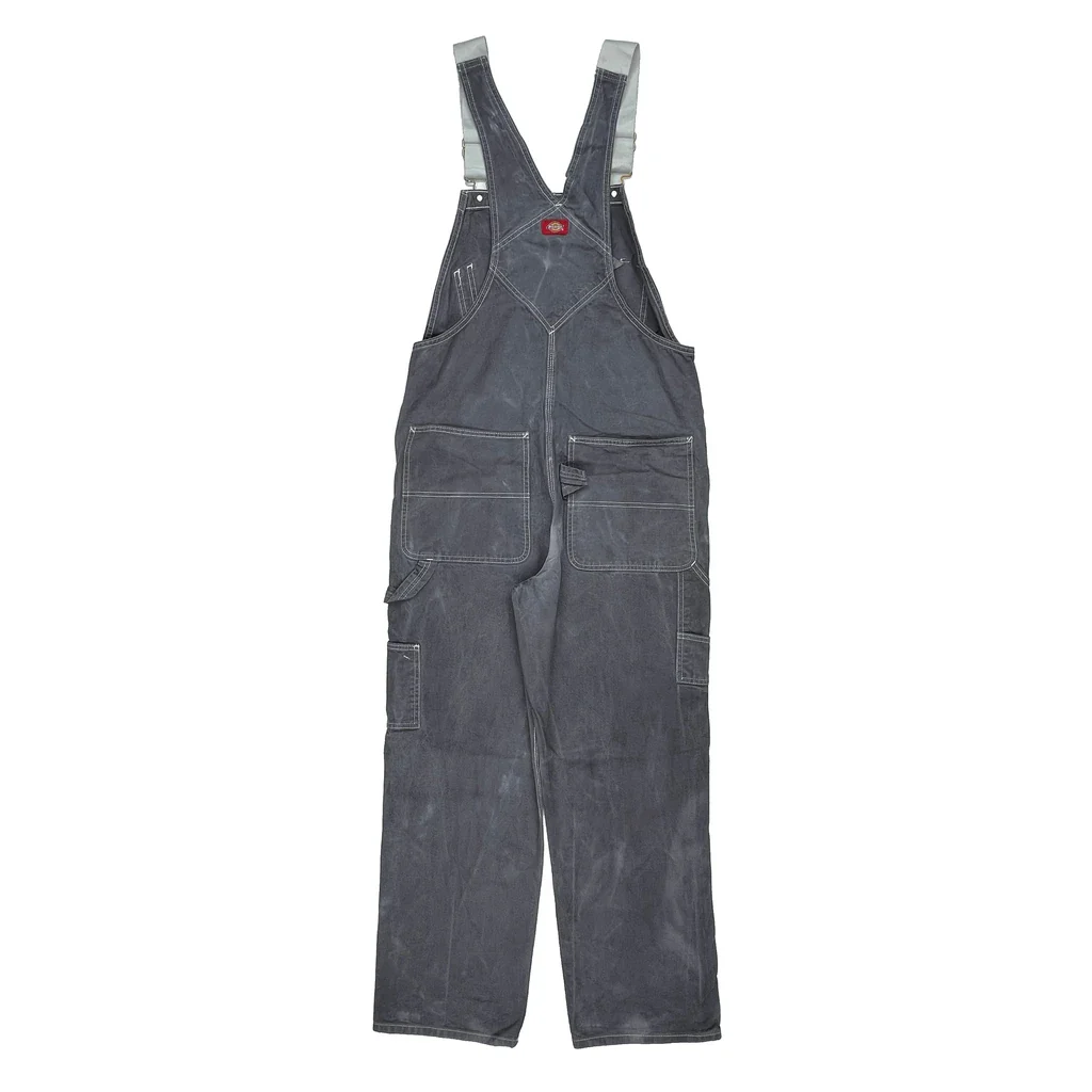 Dickies Dungarees - 34″ Waist Grey Cotton