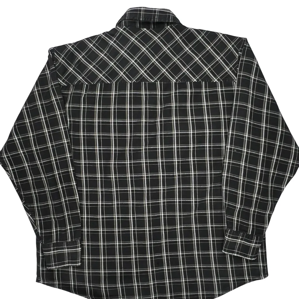 Dickies Checked Flannel Shirt - Large Black Cotton - Image 6