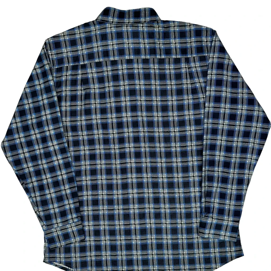 Dickies Checked Flannel Shirt - Large Blue Cotton - Image 6
