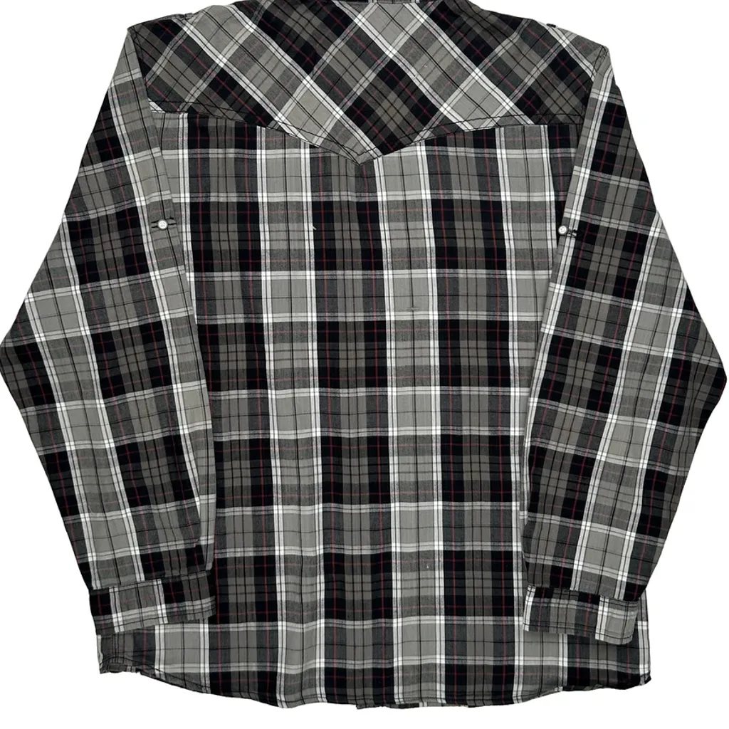 Dickies Checked Flannel Shirt - 2XL Grey Cotton - Image 7