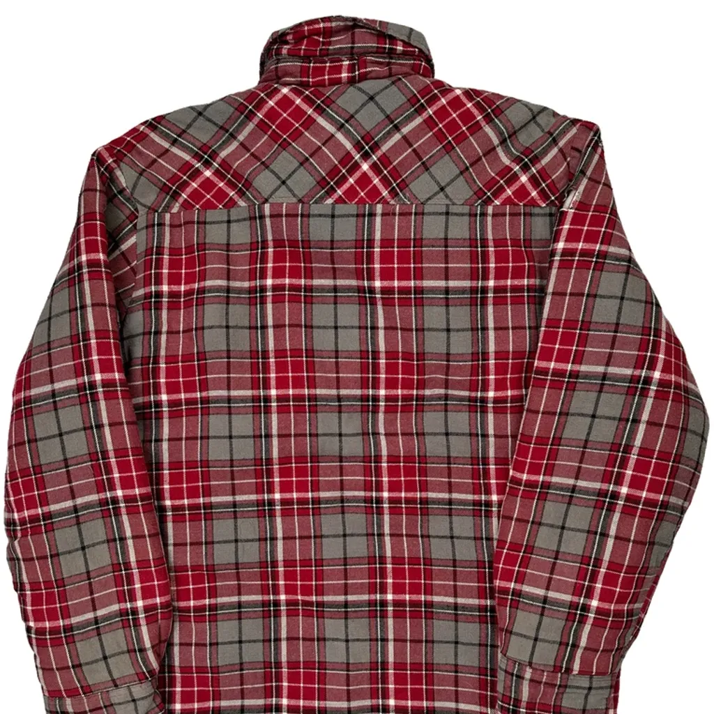 Dickies Checked Flannel Shirt - Large Red Cotton - Image 7
