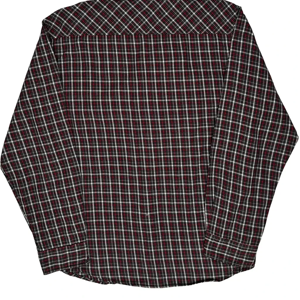 Dickies Checked Flannel Shirt - XL Red Cotton - Image 6