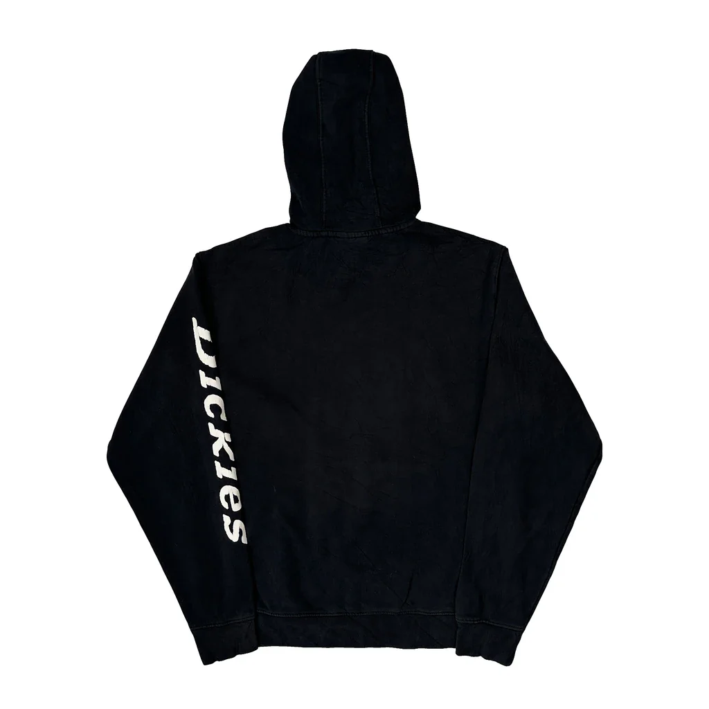 Dickies Spellout Hoodie - Large Black Cotton - Image 2