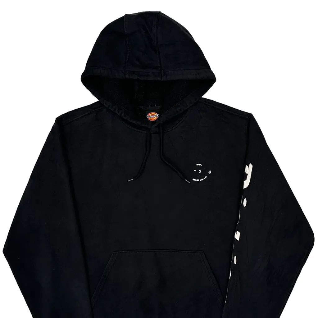 Dickies Spellout Hoodie - Large Black Cotton - Image 4